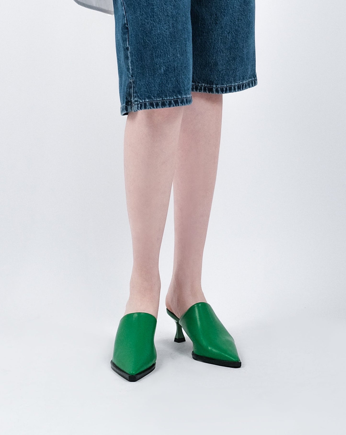 N E O French Stiletto Elegant Baotou Half-Slipper All-Match Shoes