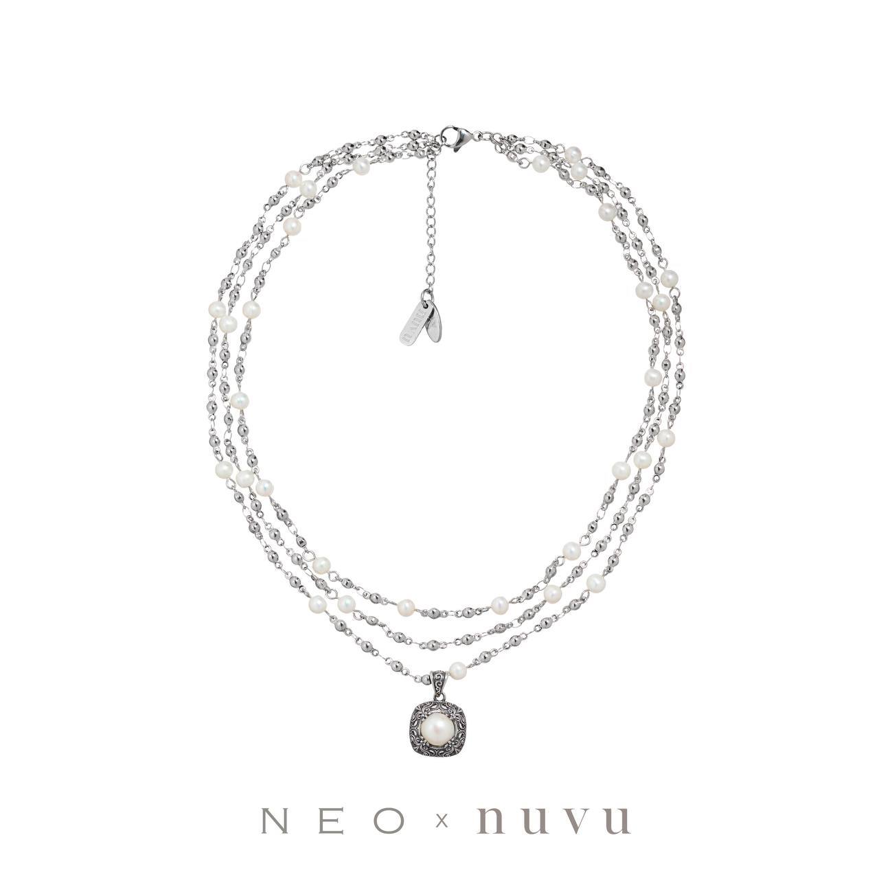 N E O X NUVU VOL.2 Serenade Pearl Layers Necklace