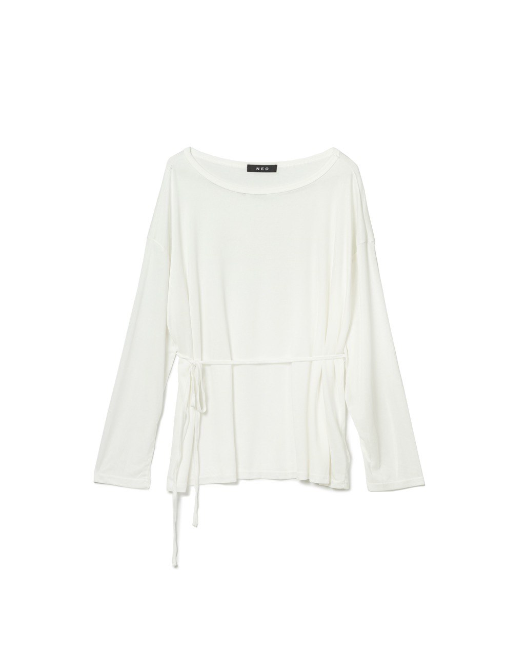 Long Sleeve Top with Waist Rope