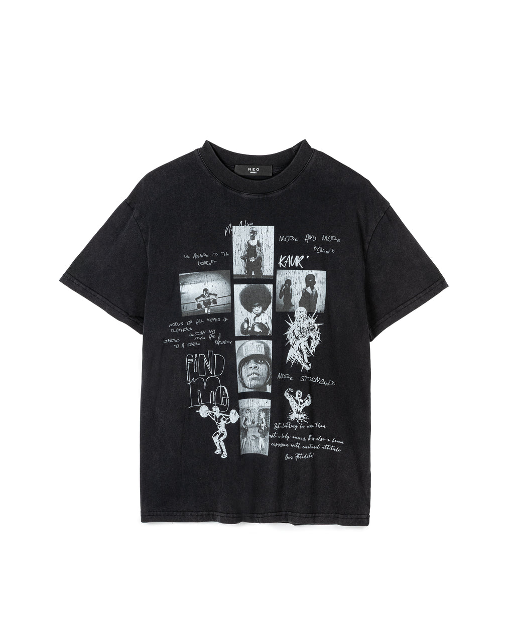 Worn-in graphic-cotton T-shirt