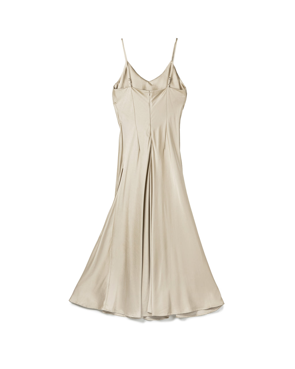 Fluid Seam-Detailed Slip Dress
