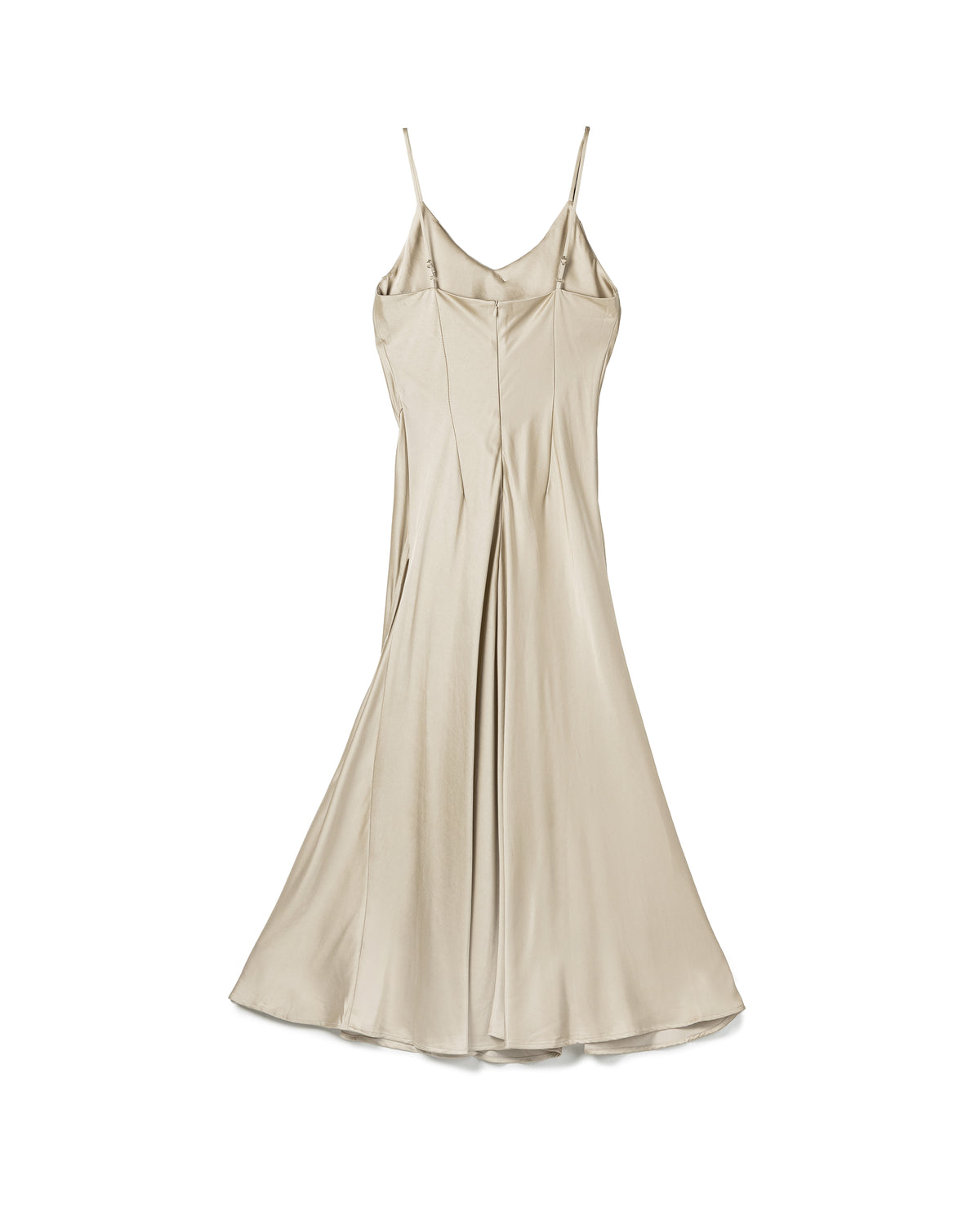 Fluid Seam-Detailed Slip Dress