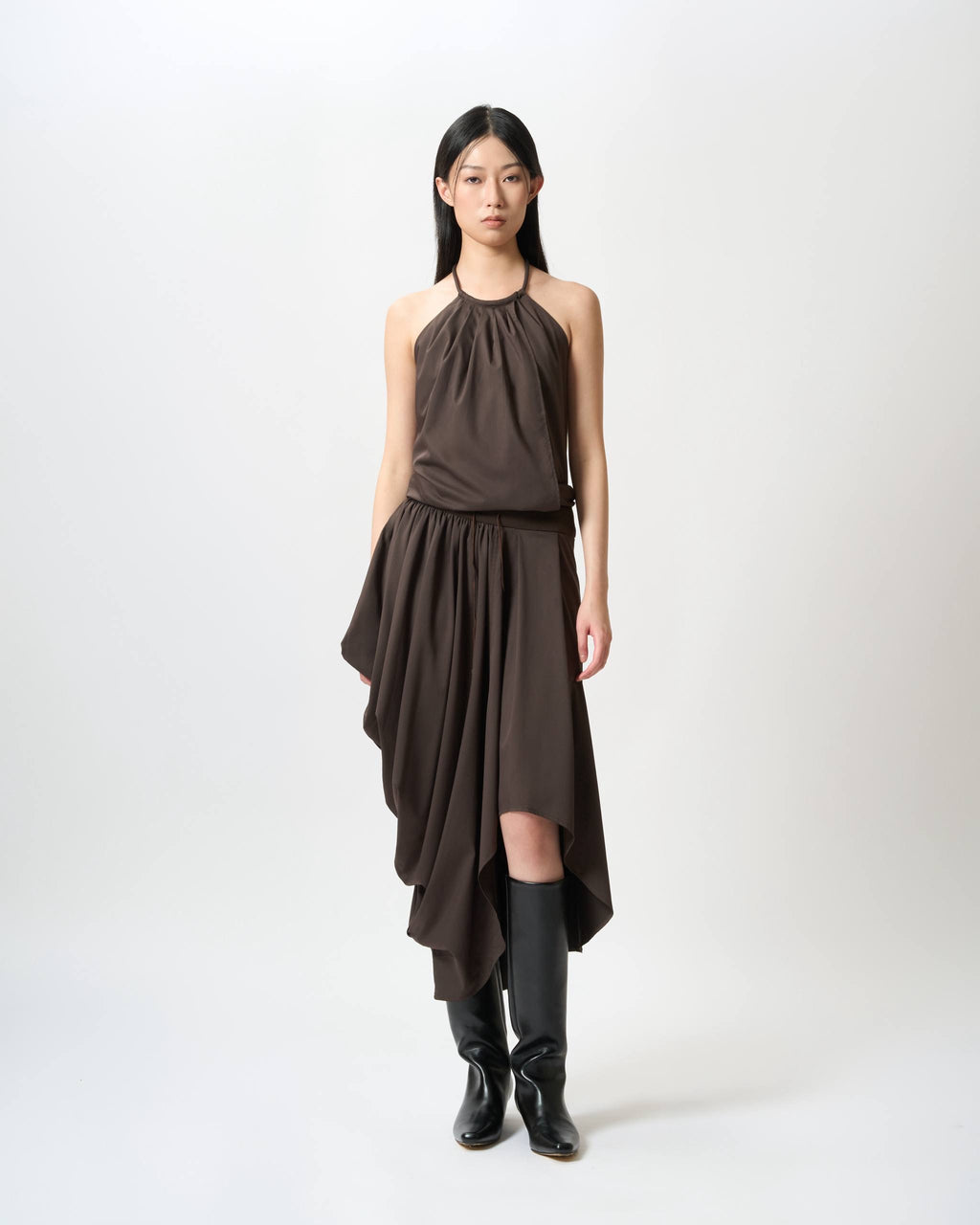 Fluid Drape Halter Top