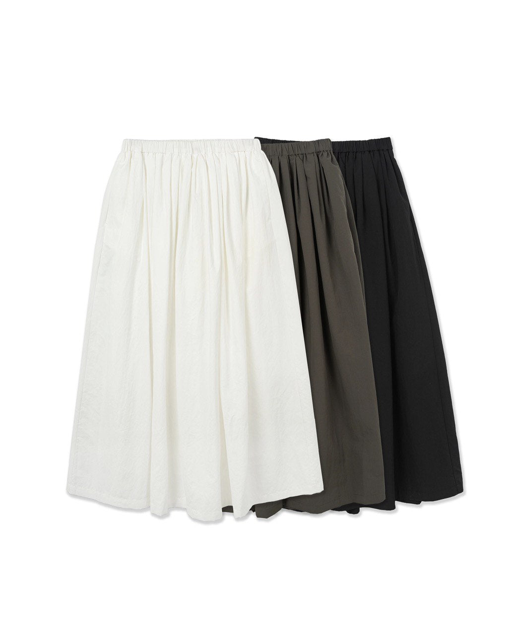 Soft Gather Midi Skirt