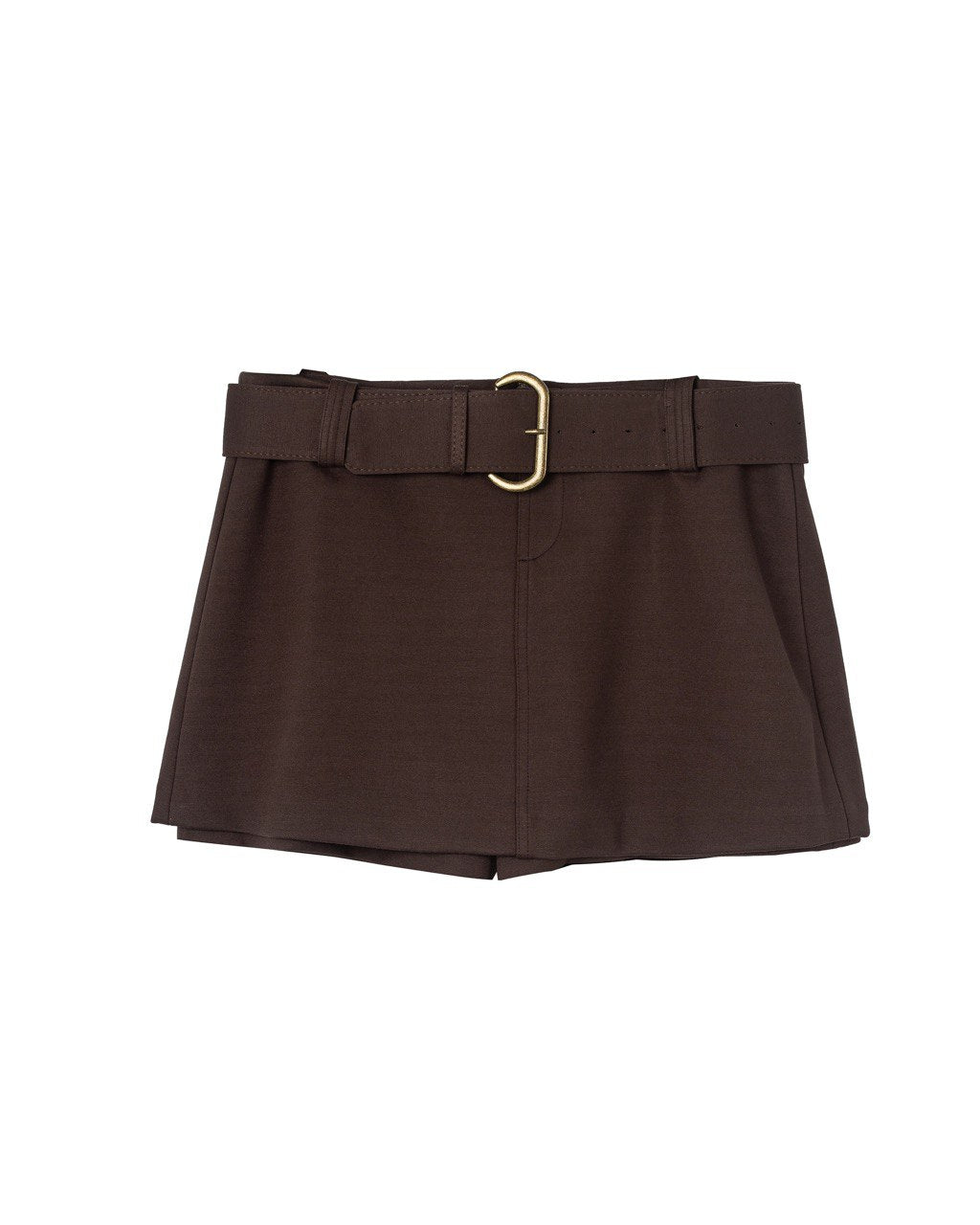 Tailored Belted Mini Shorts