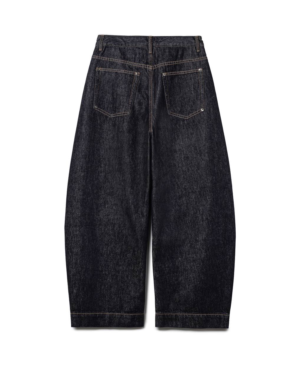 Curved Indigo Stud Jeans
