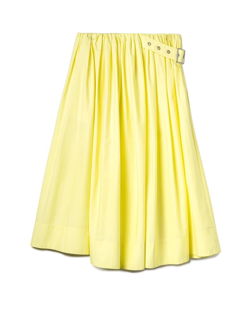 Buckled Pleated Skirt