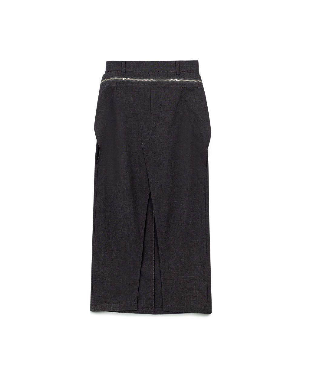 Back-Slit Tailored Skirt