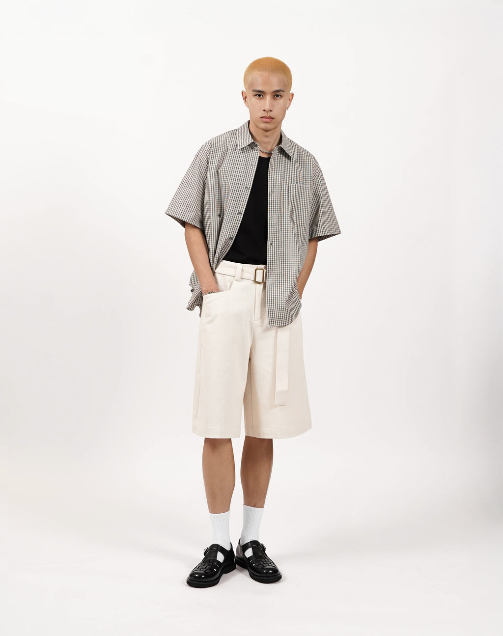 Boxy Grid Shirt