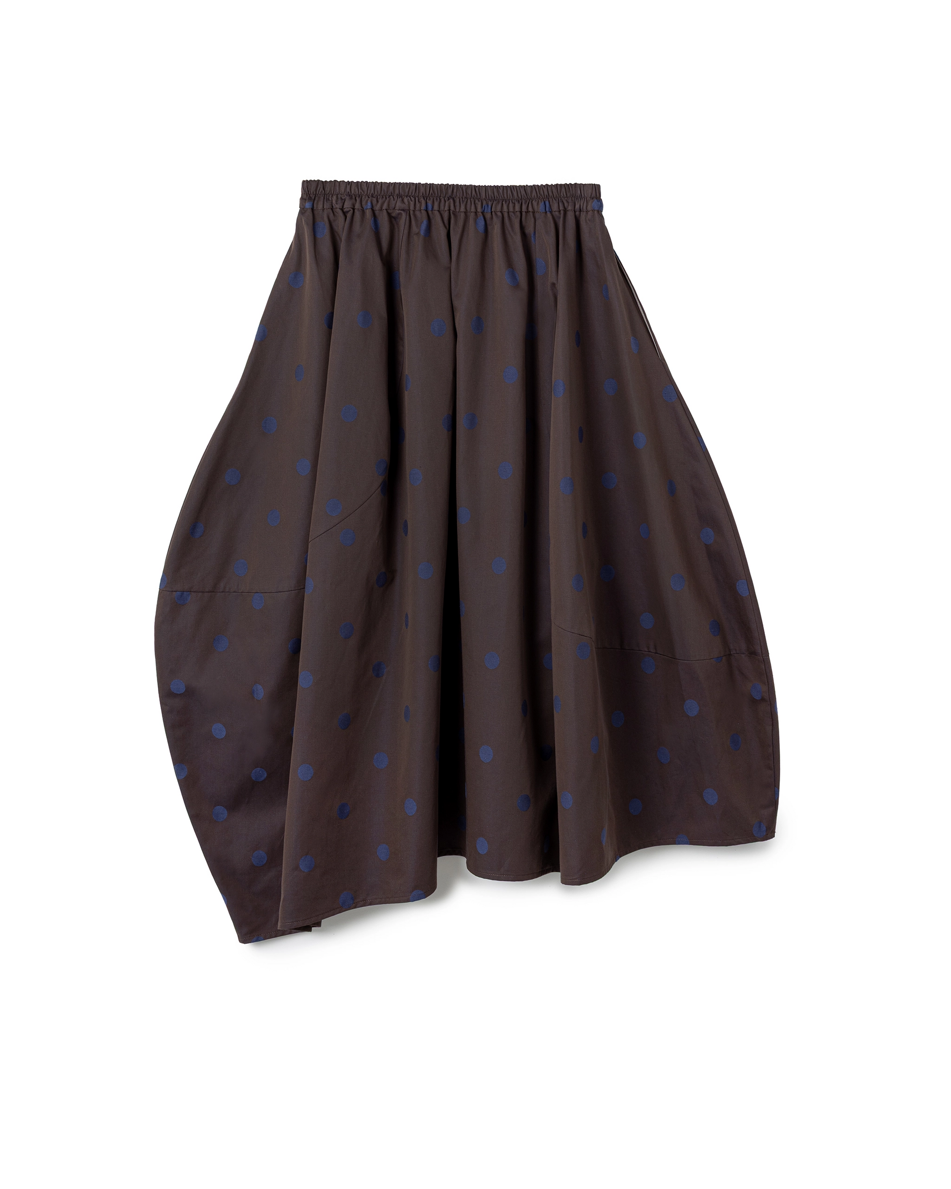 Elastic Waist Polka Dot Skirt