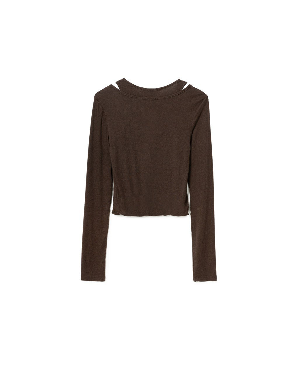 Dual Neckline Buttoned Top