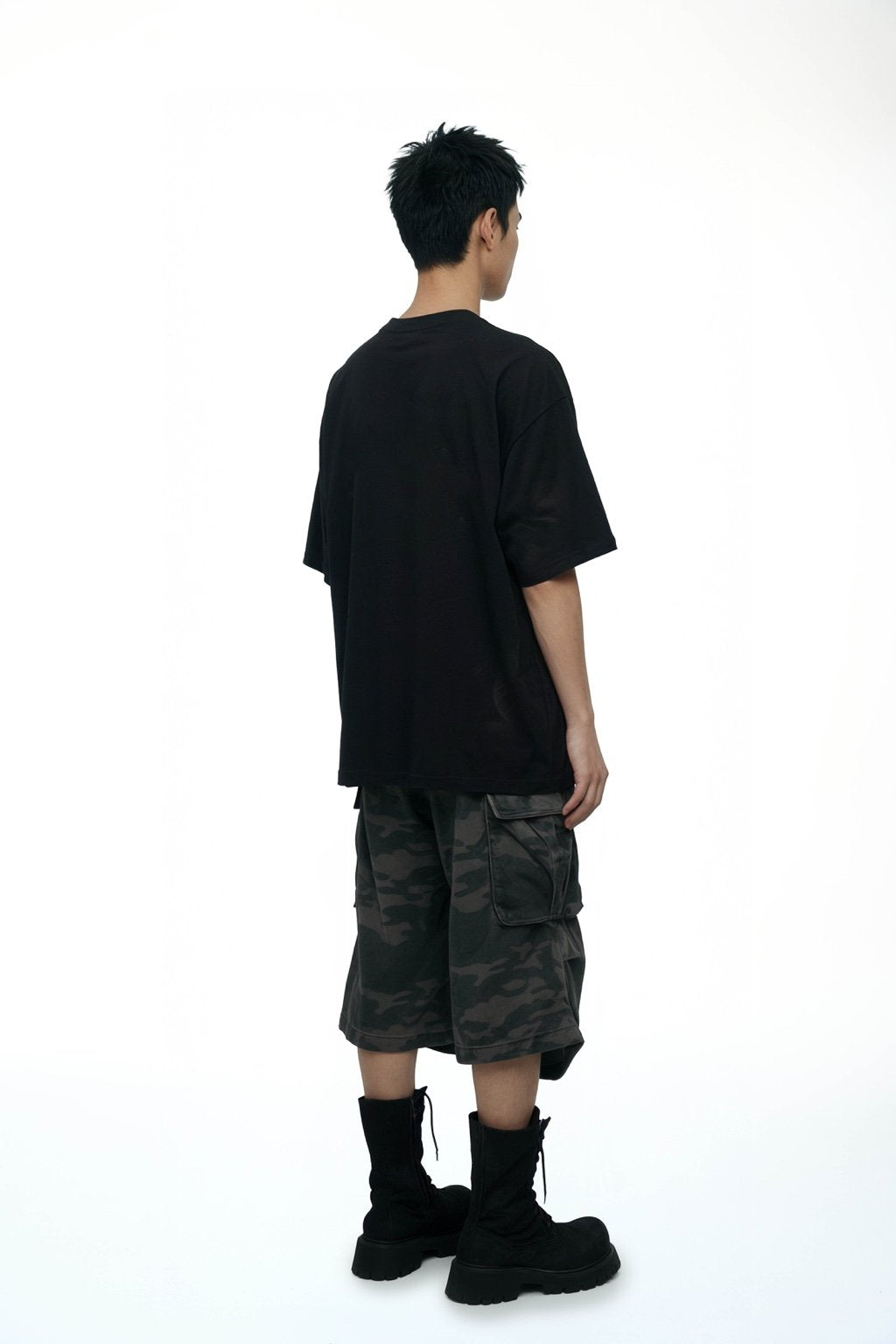 DOUBLE BACK Car Paint Scratch T-Shirt Oversized