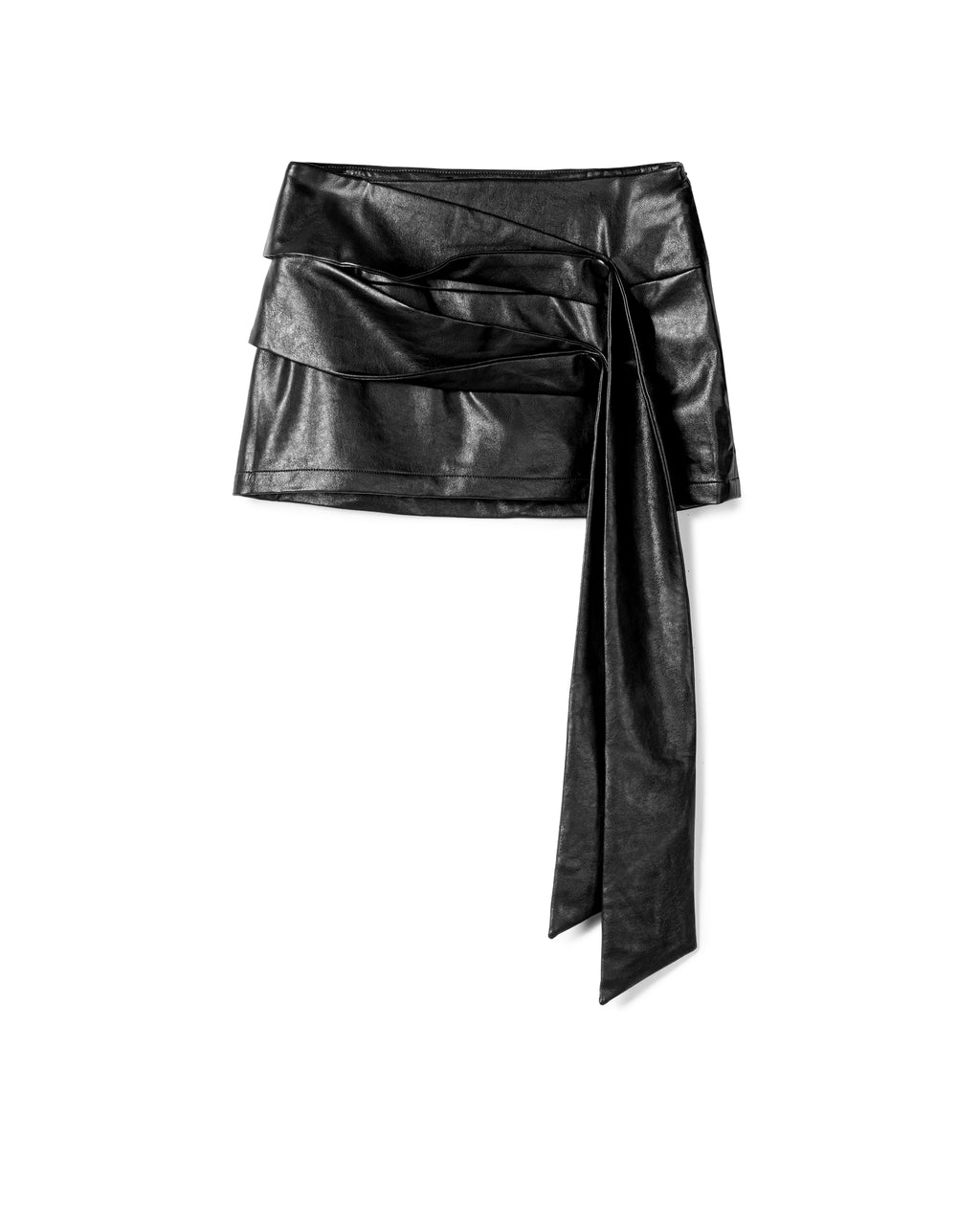 Vol.3 Ch.2 Asymmetrical Drape-Tie Mini Skirt