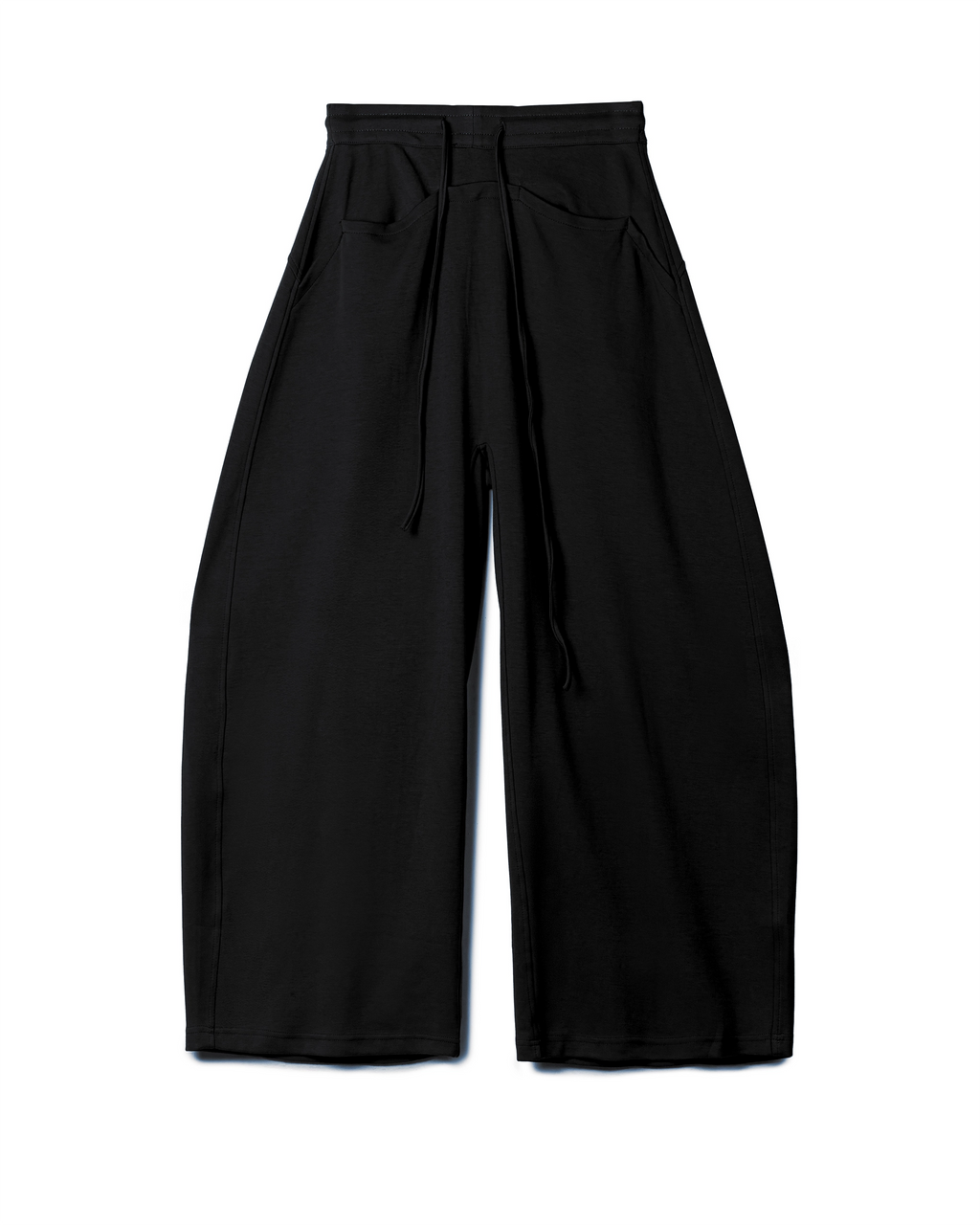 Drape Drawstring Wide-Leg Pant
