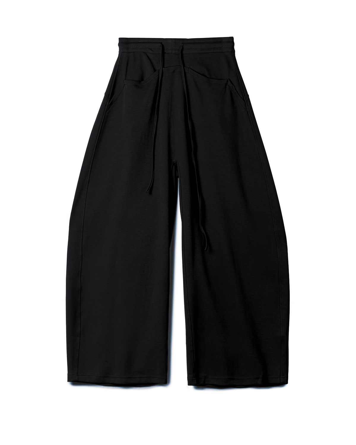 Drape Drawstring Wide-Leg Pant