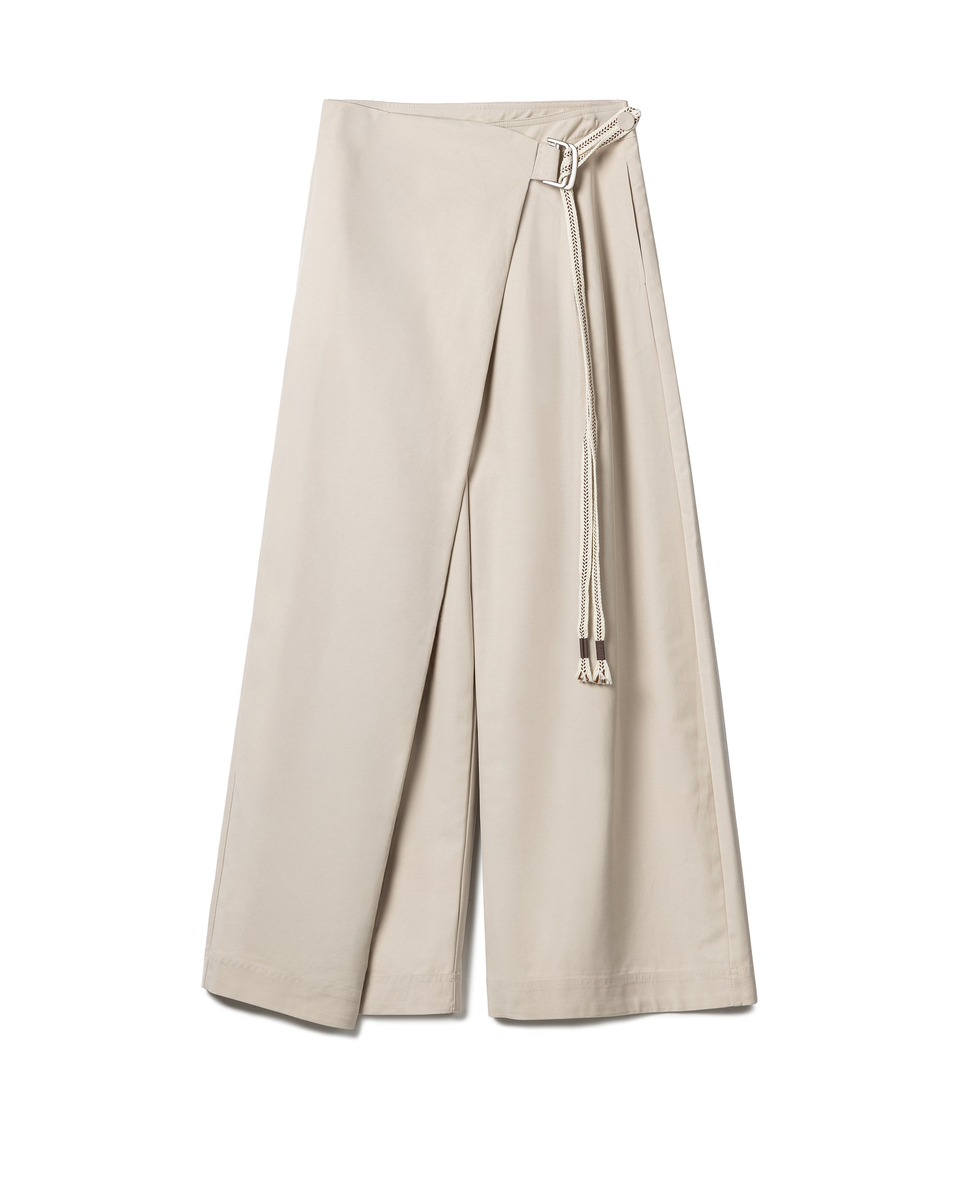 Tailored D Ring Panel Wrap Pants