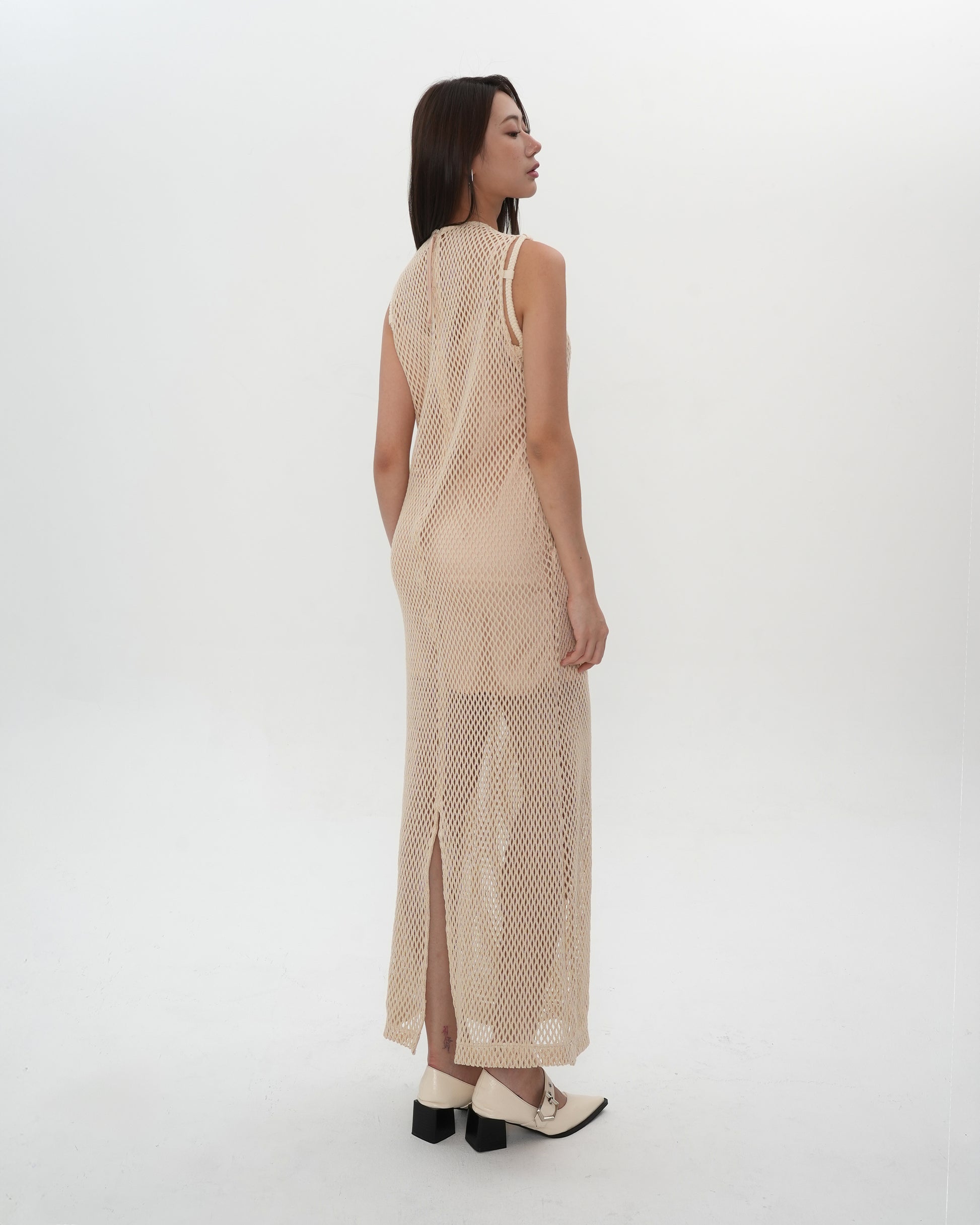 Mesh Layered Sleeveless Dress