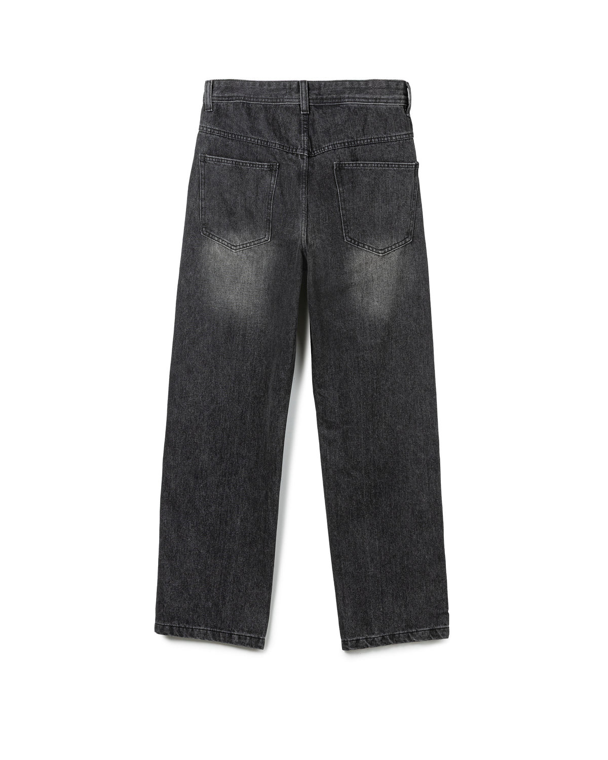 Vintage-Wash Straight-Leg Jeans