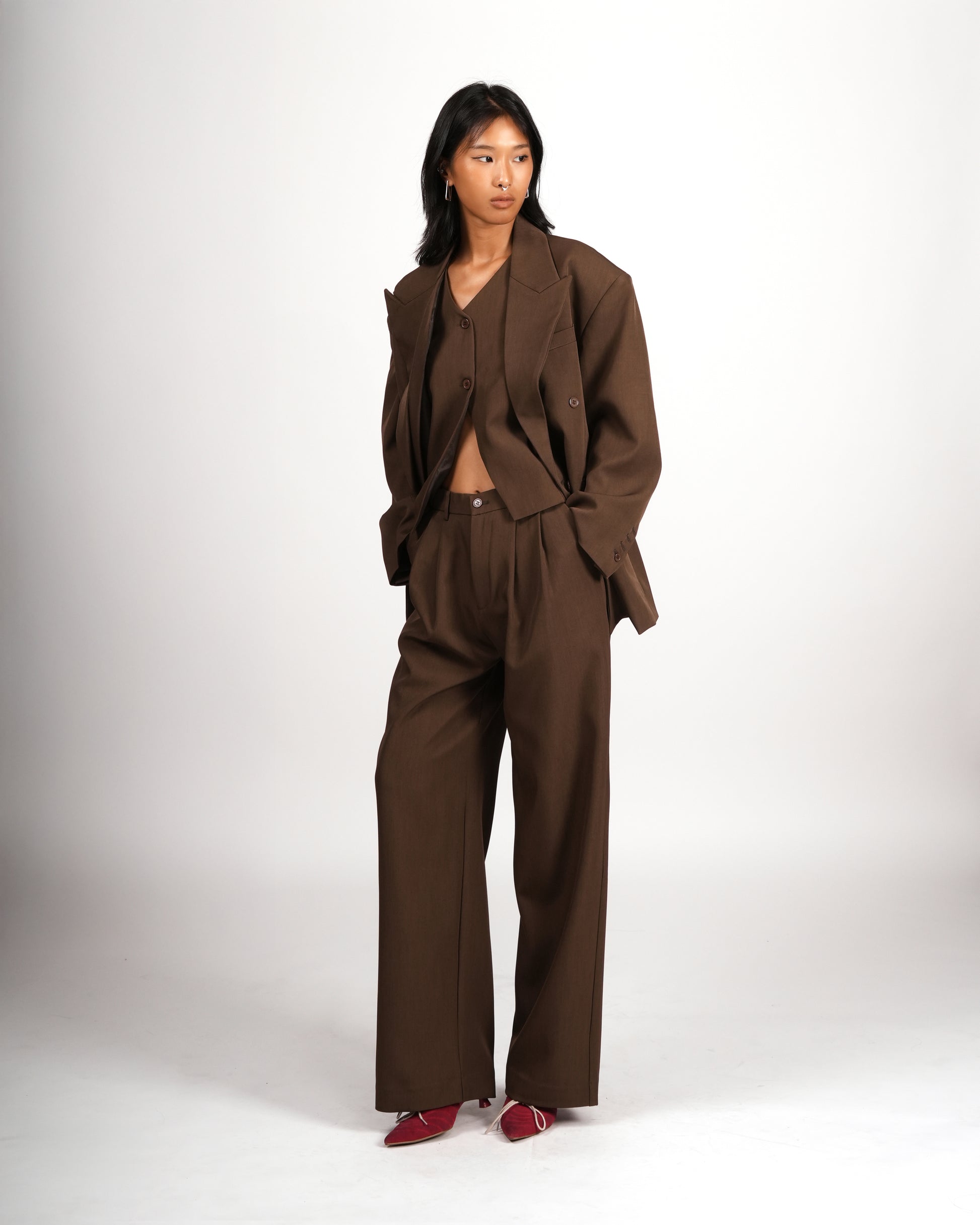 Double-Breasted Tailored Blazer