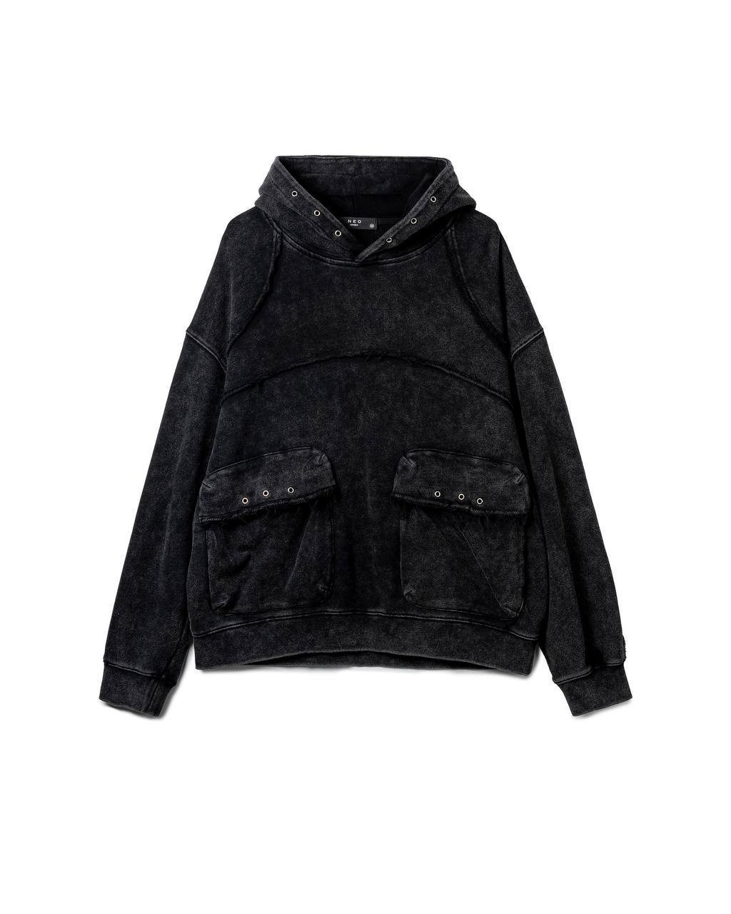 Distressed Cargo Hoodie