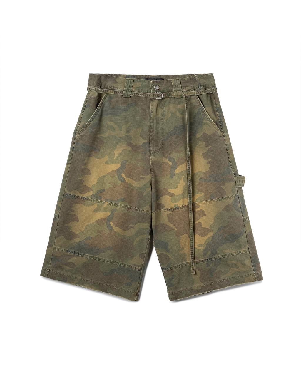 Camo-Print Utility Shorts