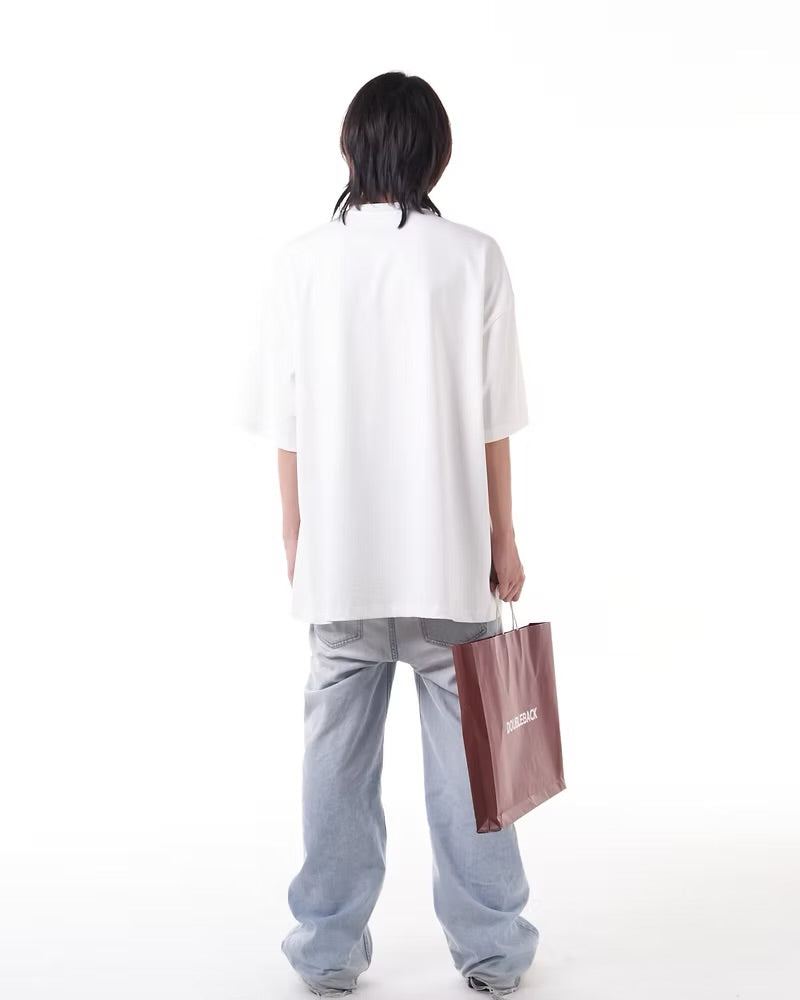 DOUBLE BACK Too Many Logo T-Shirt Oversized
