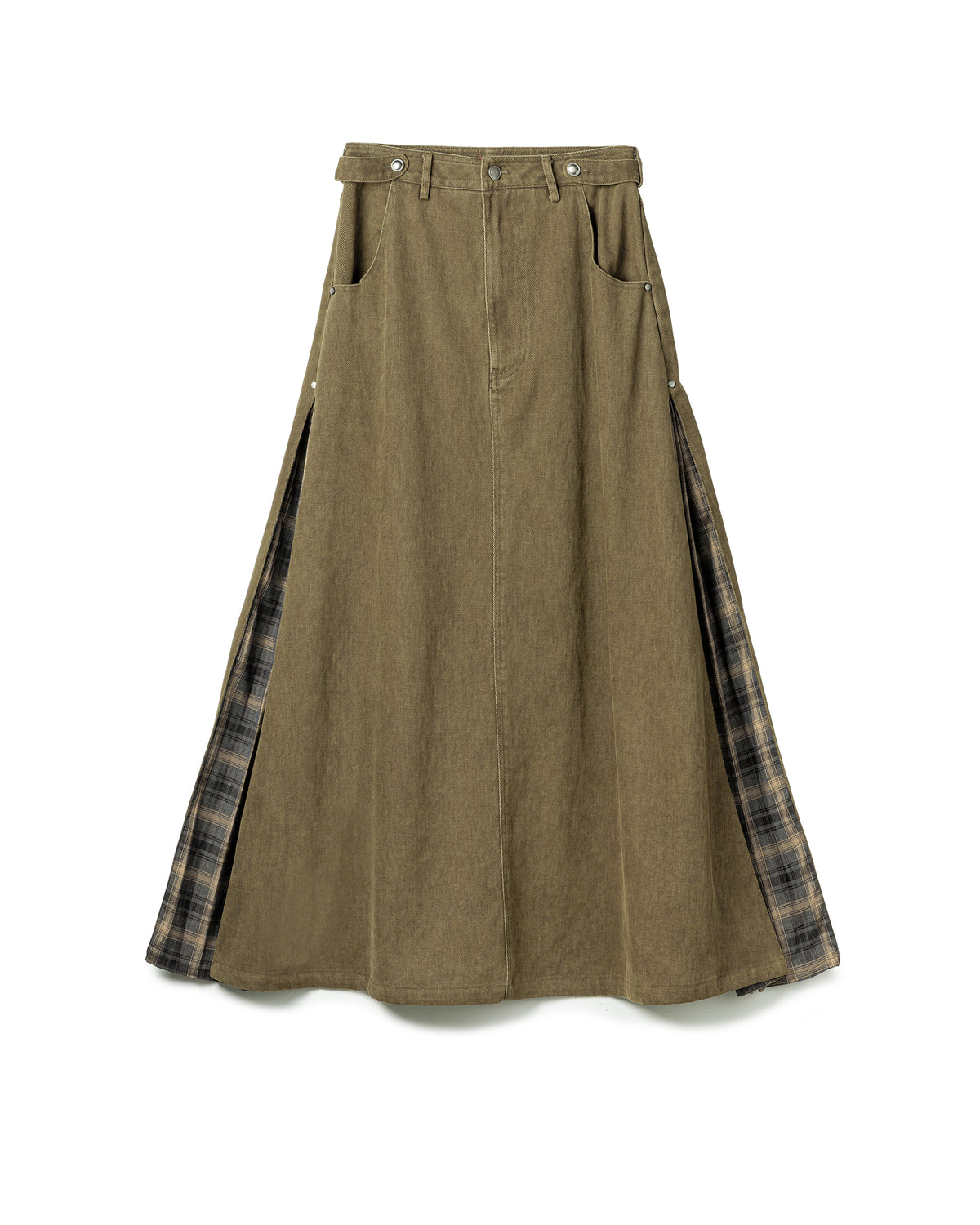 Vol.3 Ch.2 A-Line Twill Maxi Skirt