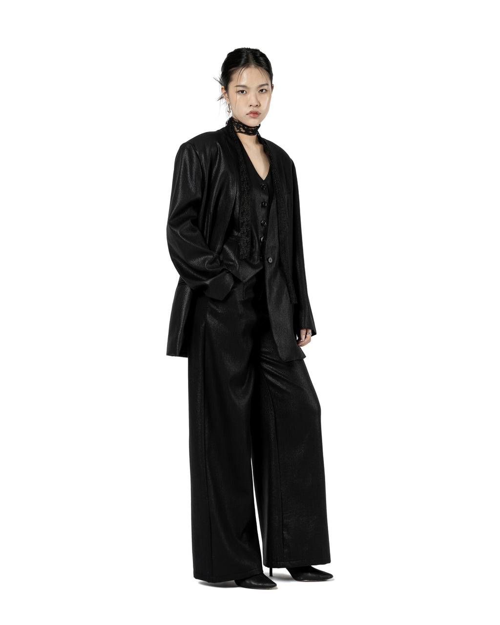 Sleek Single-Button Blazer