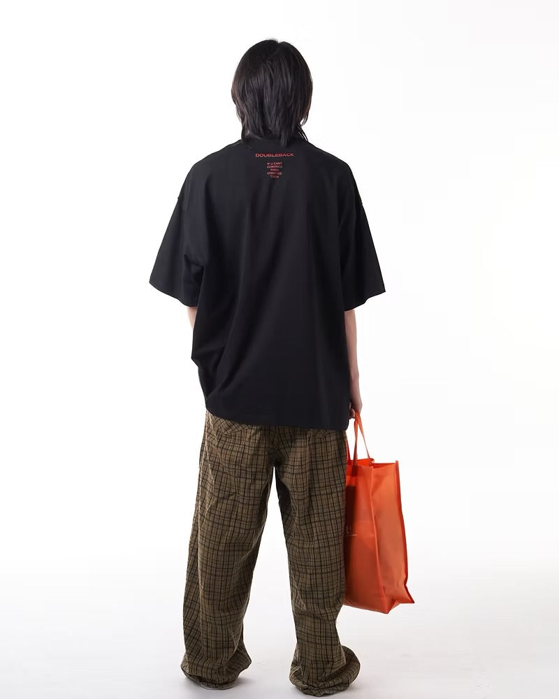 DOUBLE BACK Confused T-Shirt Oversized