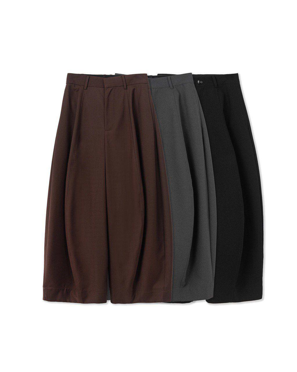 Box Pleat Wide Leg Pants