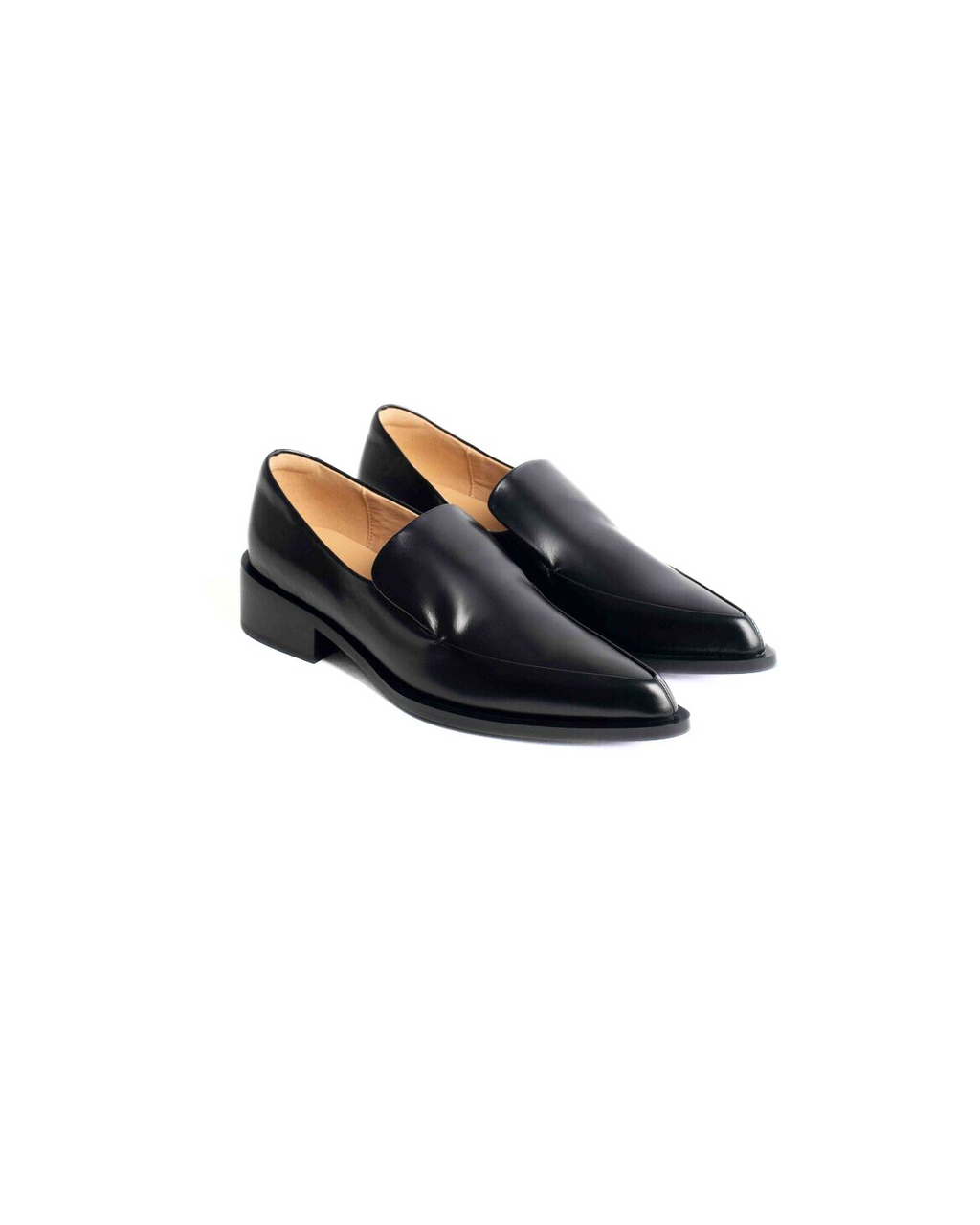 Pointed-Toe Leather Shoes