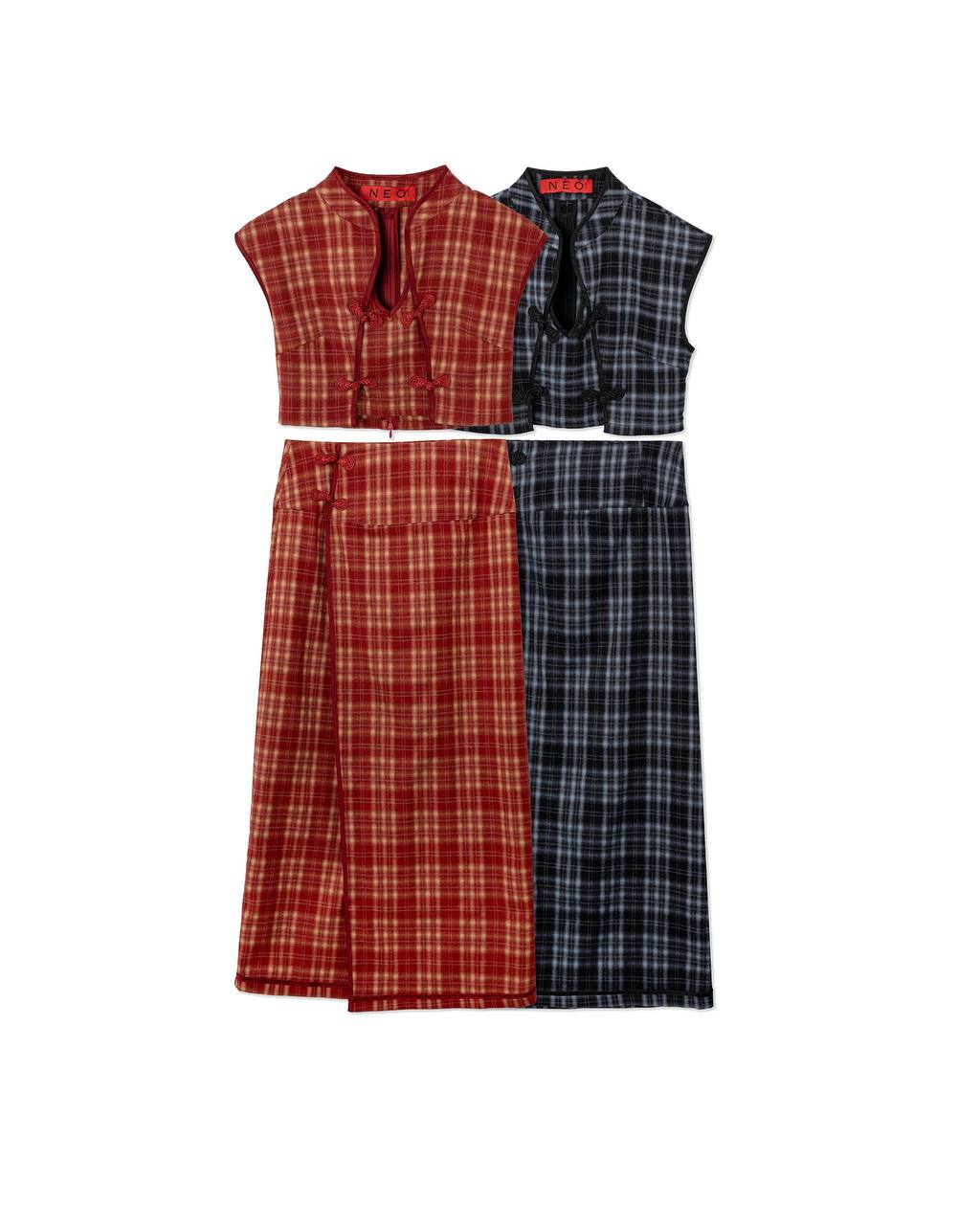 VOL.3_CH.1 Plaid Top