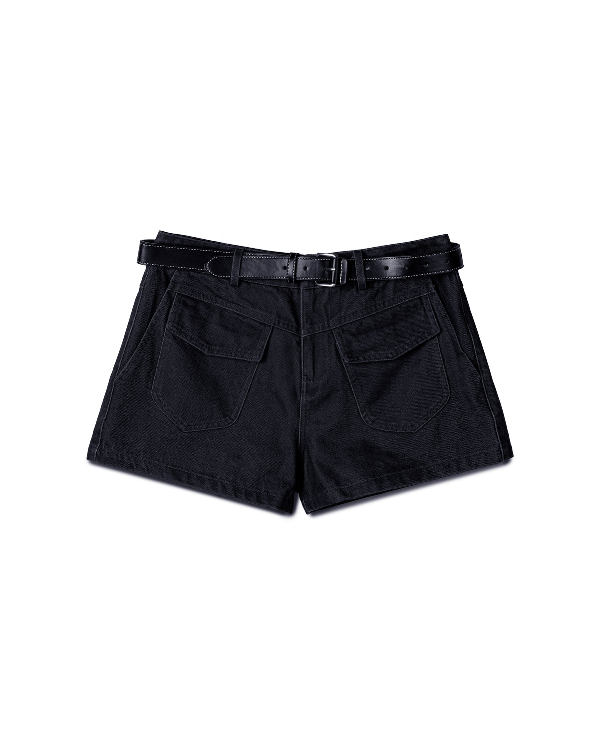 Structured Belted Utility Shorts