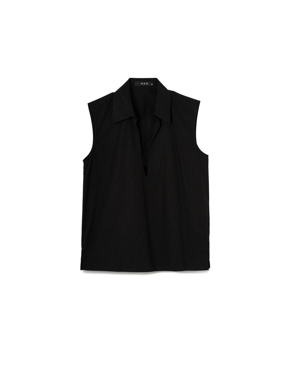 Collared Sleeveless Top