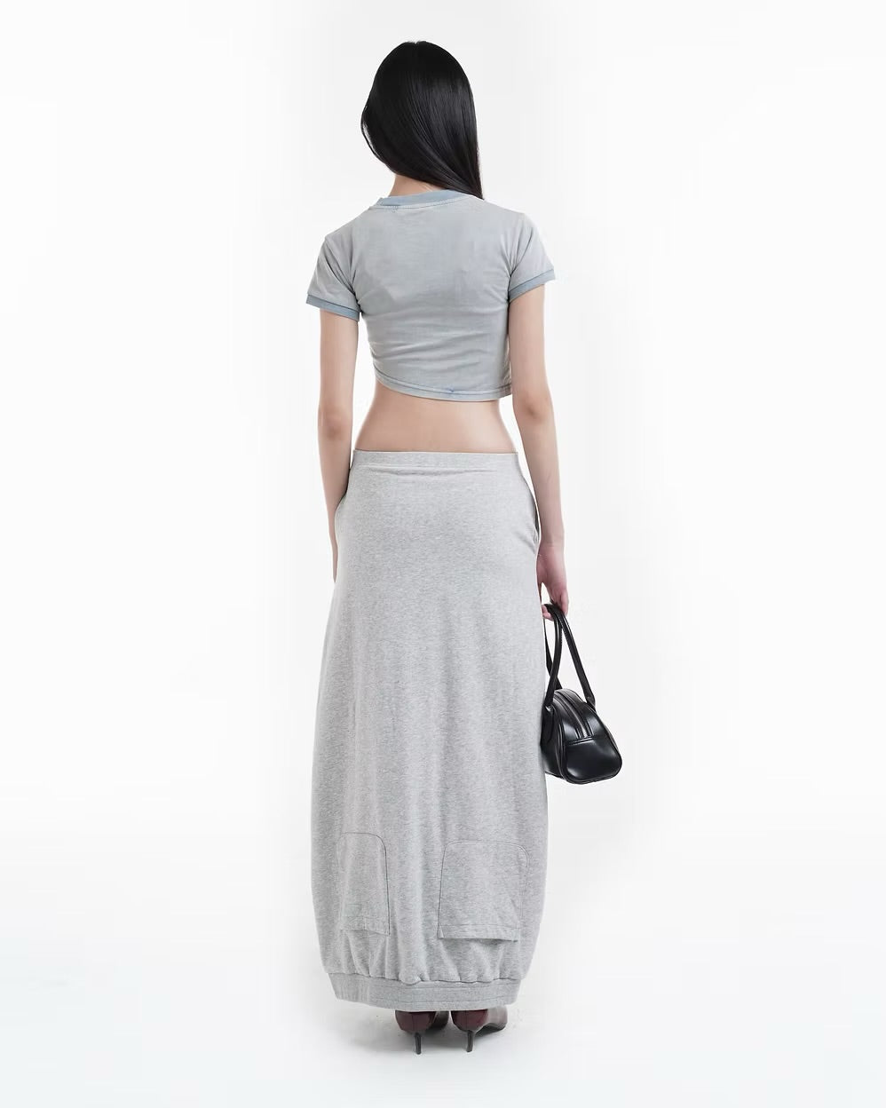 DOUBLE BACK Wrong Side Jogger Skirt