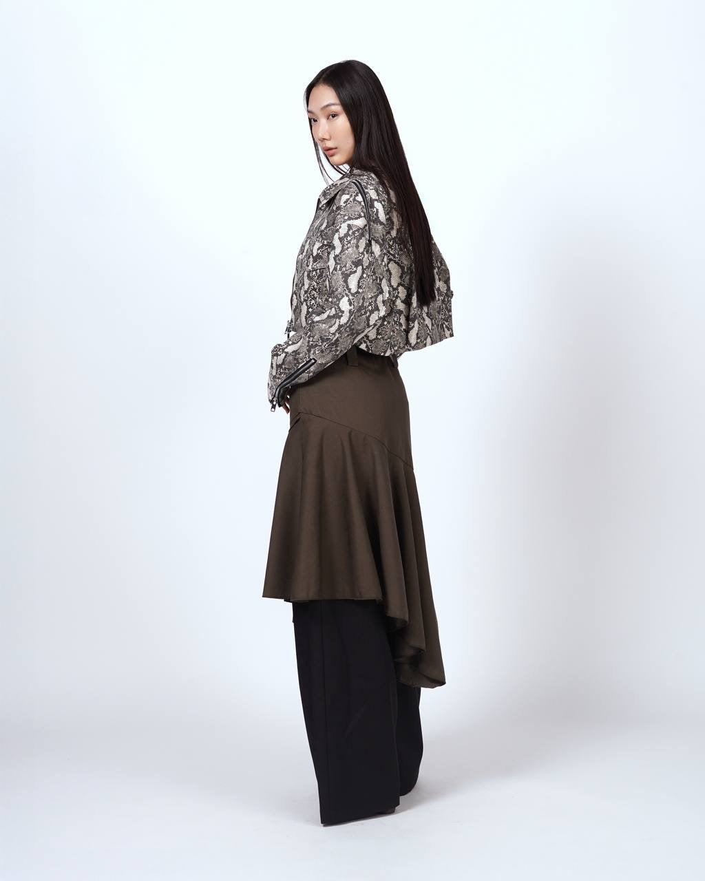 Designer Snake Cropped Blazer