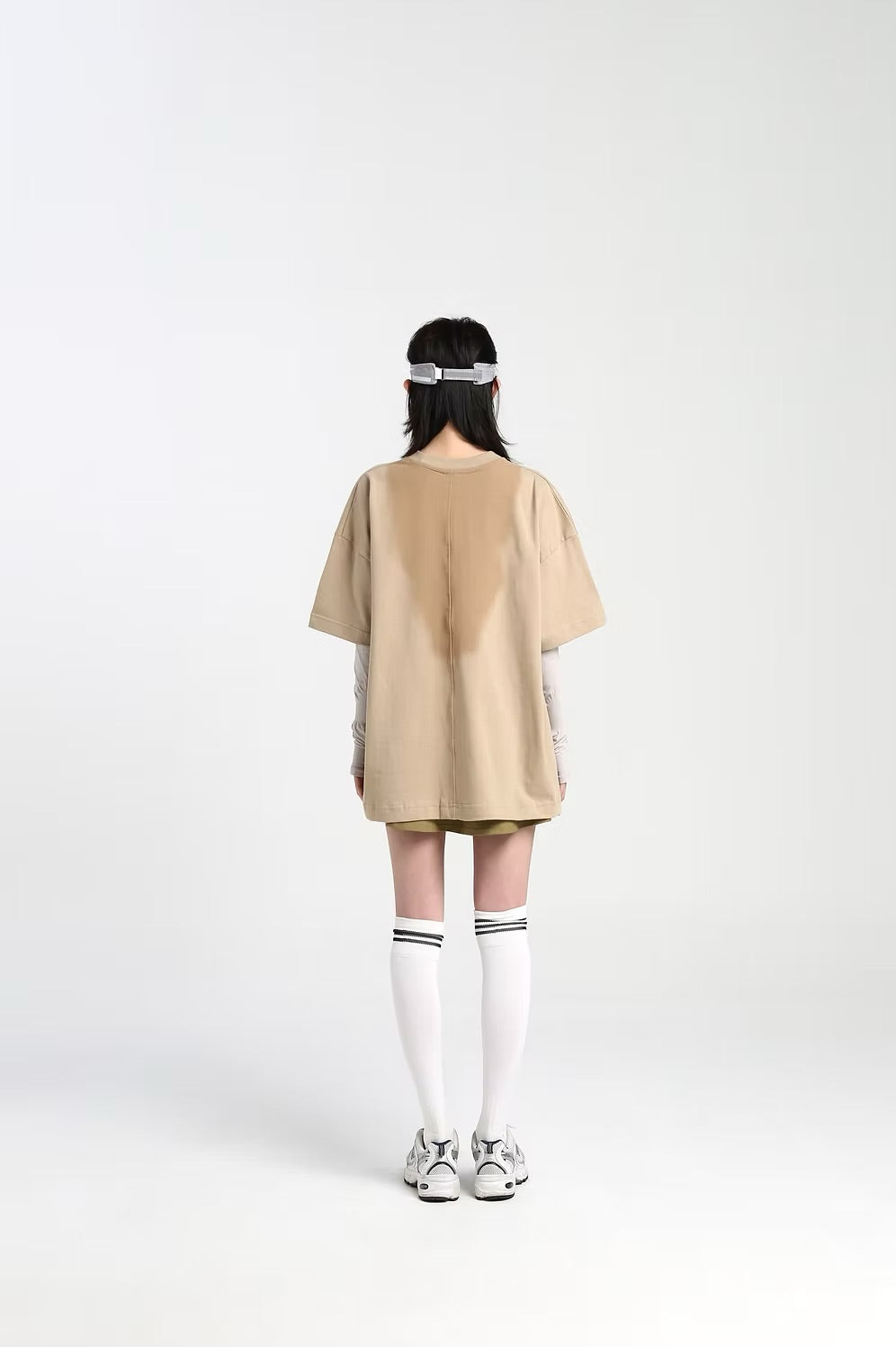DOUBLE BACK Sweat Brown Oversize
