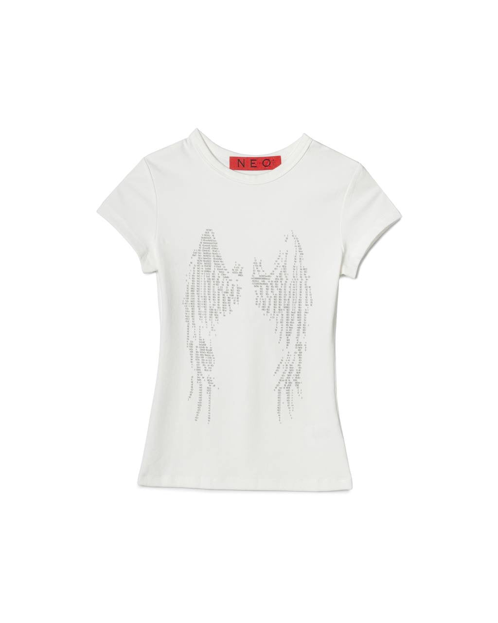 N E O Typographic Wing-Print Top