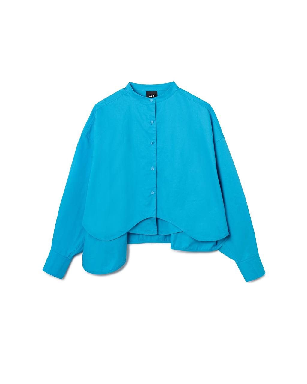 Layered Curve Hem Shirt