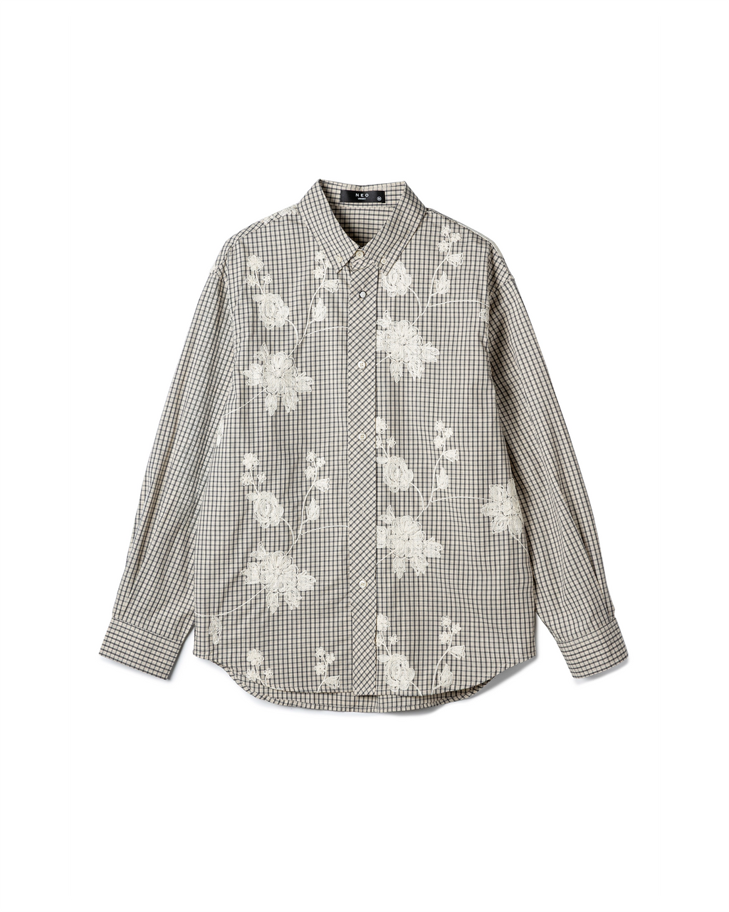 Embroidered Check Shirt