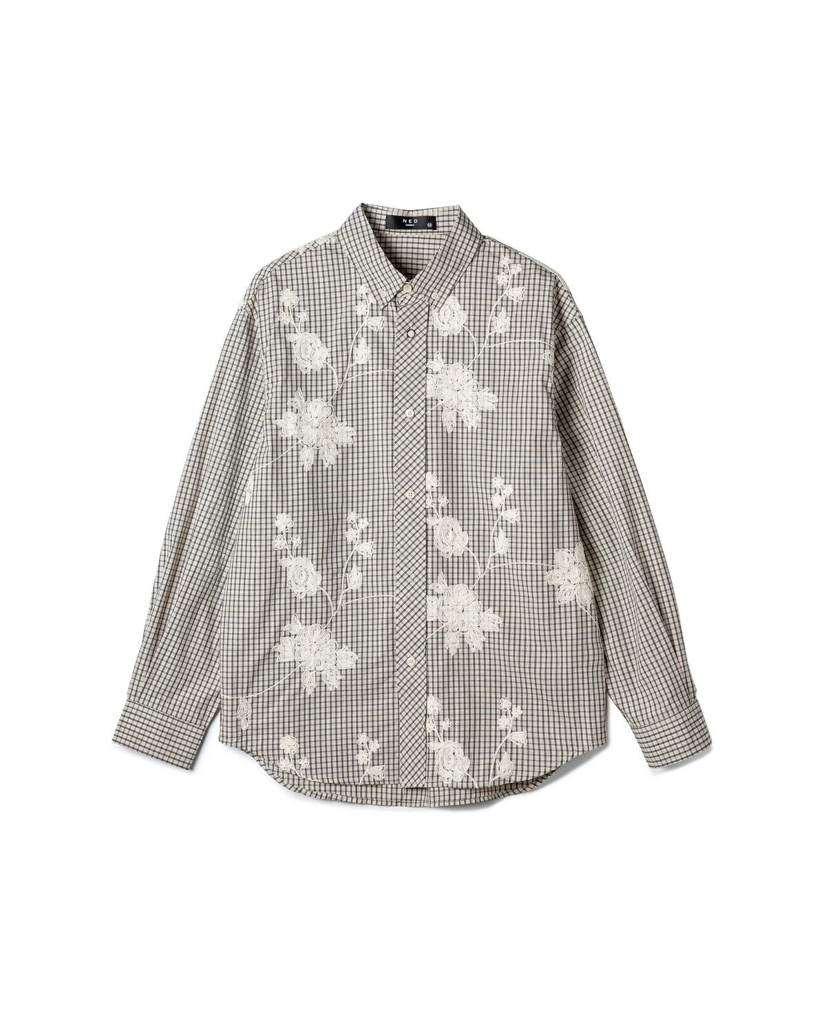 Embroidered Check Shirt