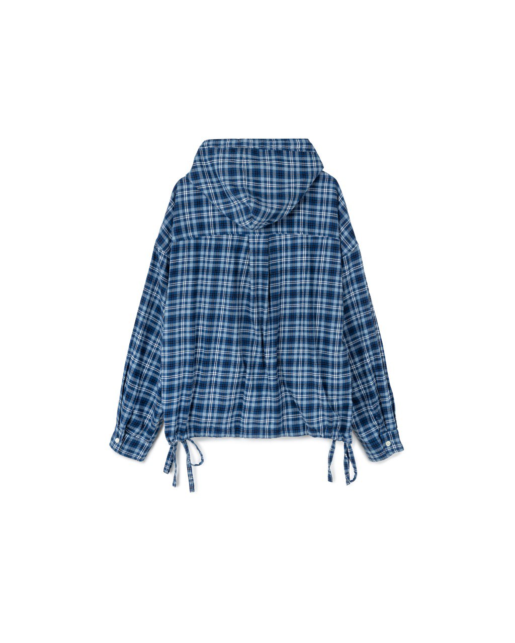 Plaid Hooded Shirt