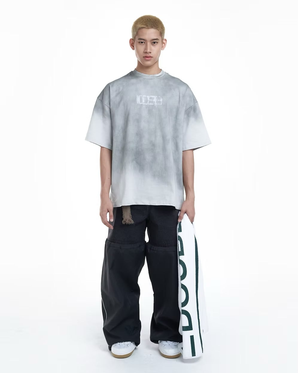 DOUBLE BACK Wet Towel Oversized T-Shirt