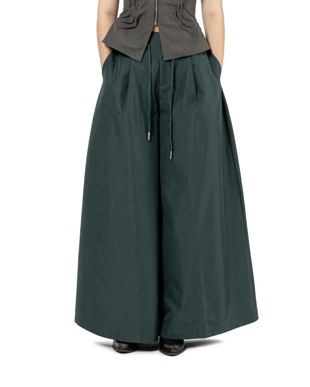 Drawstring Wide Pants