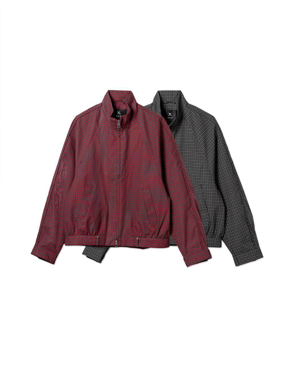 Check Half-Zip Jacket