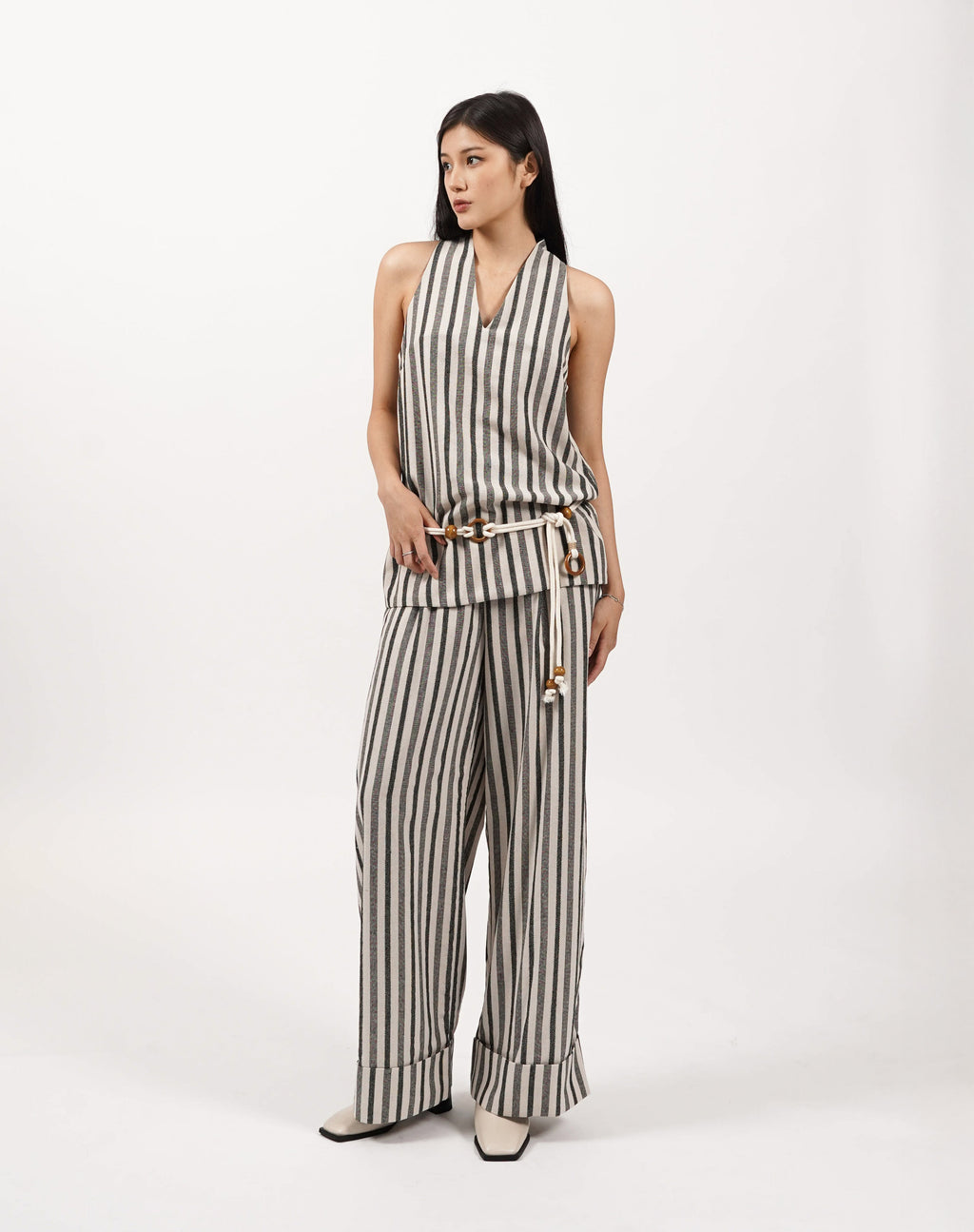Linear Wide Pants