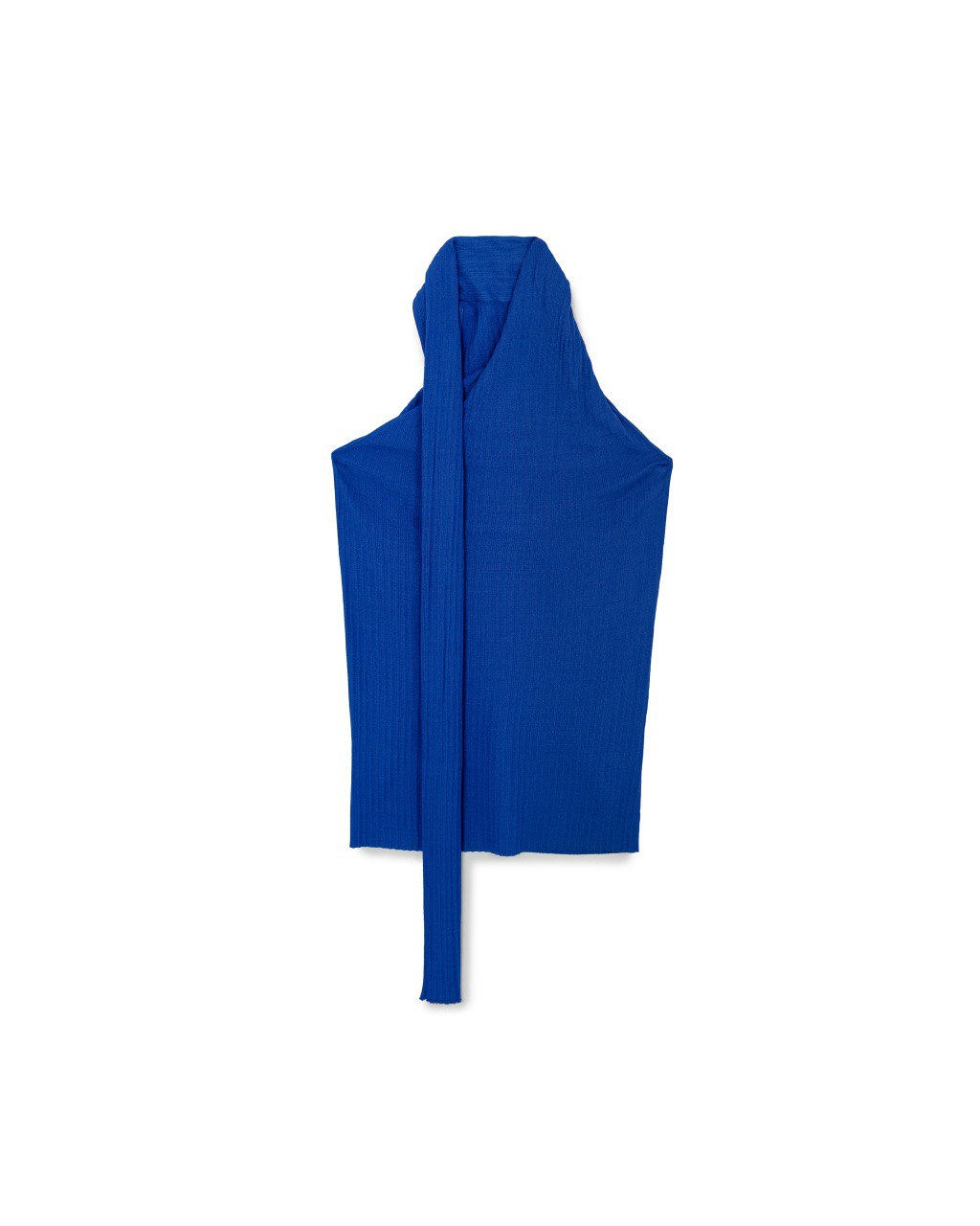 Draped Halter Knit Top