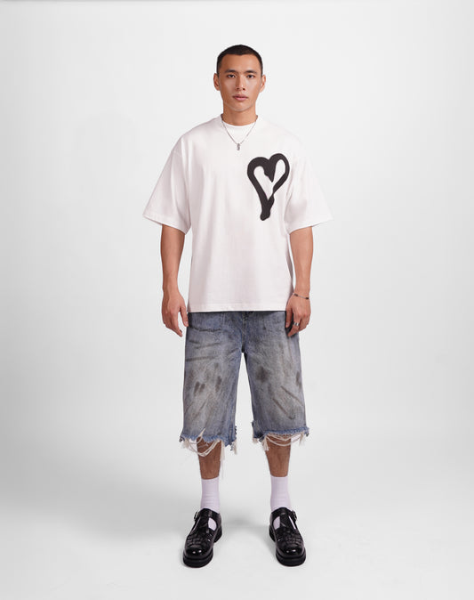 Spray Paint Heart T-shirt