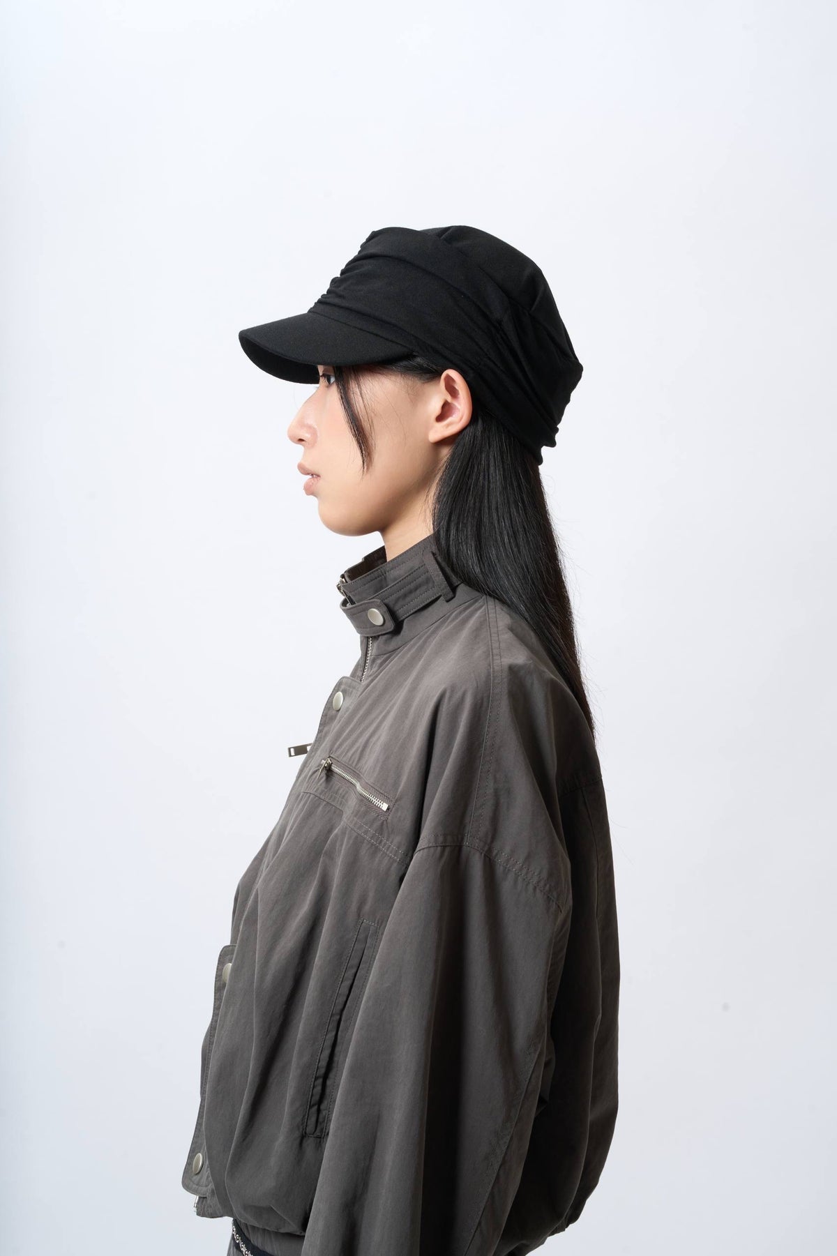 Utility Zip-Detail Nylon Jacket