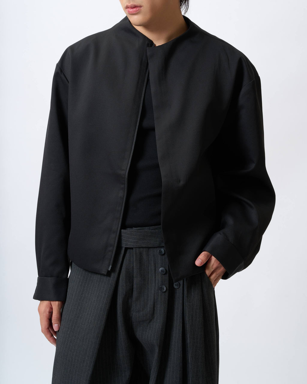 Sculptural Technical Bomber Jacket